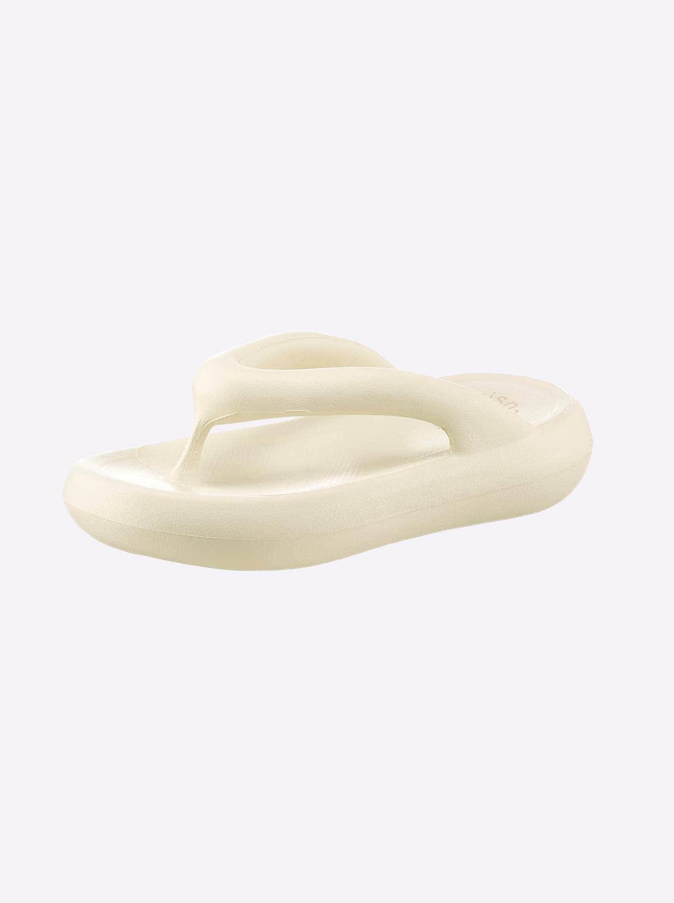 Zehentrenner HEINE, Damen, Gr. 38/39, weiß, Synthetik, Schuhe Zehentrenner