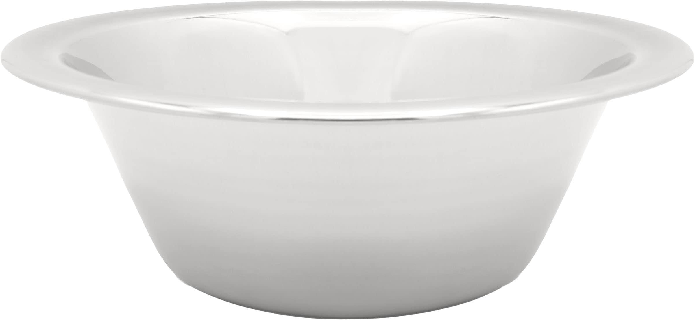 Schüssel KRÜGER “Edelstahl-Schüssel”, silber (edelstahlfarben), H:8cm Ø:24cm, Edelstahl, Schüsseln, Schüssel, rostfrei, geschmacksneutral, robust, hygienisch