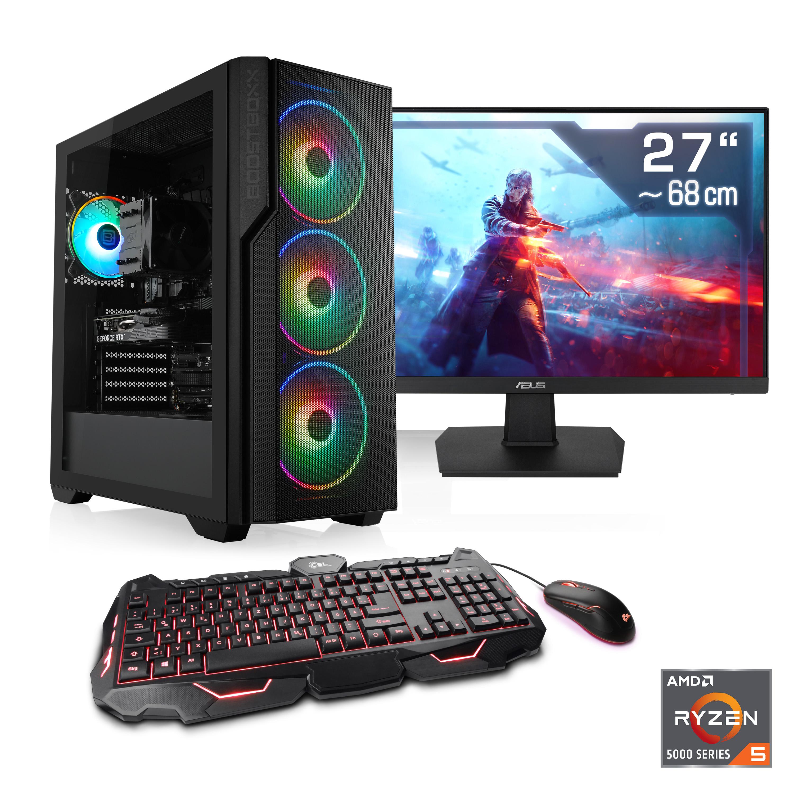 CSL Gaming-PC-Komplettsystem “Levitas V29200”, Energieeffizienz: E (A-G), schwarz, Microsoft Windows 11 Home (64 Bit), 32 GB RAM 1.000 GB