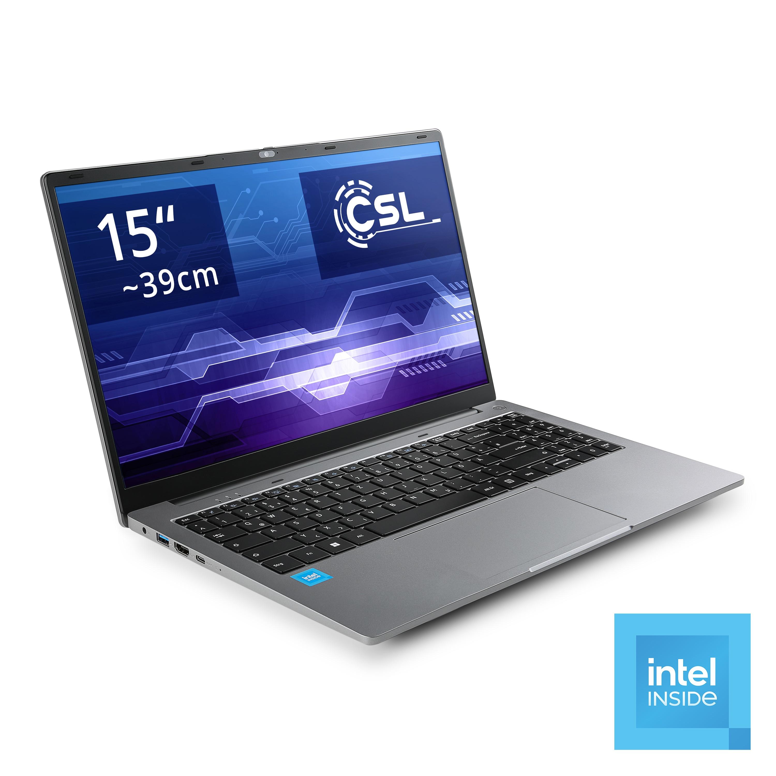 CSL Notebook "R'Evolve C15 v4 Windows 11", silber, 16 GB RAM 2.000 GB SSD, N-Reihe, Microsoft Windows 11 Home (64 Bit), Notebooks