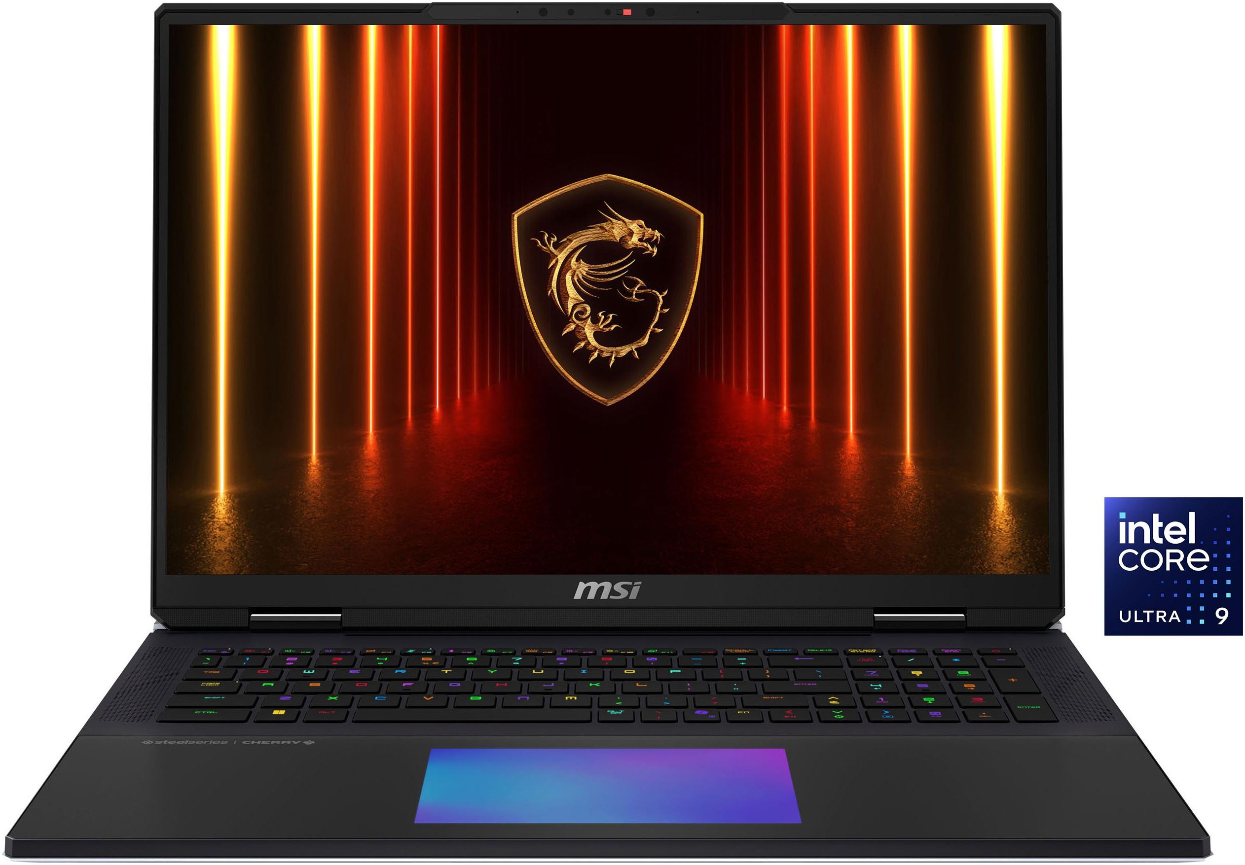 MSI Gaming-Notebook “Titan 18 HX AI A2XWJG-656”, schwarz, 64 GB RAM 2.000 GB SSD, Core Ultra 9, Windows11Pro, Notebooks