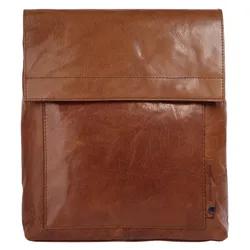 Cityrucksack SPIKES & SPARROW, Damen, Gr. B/H/T: 30cm x 28cm x 10cm, onesize, braun (cognac), Leder, Rindsleder, Rucksäcke Cityrucksack, echt Leder