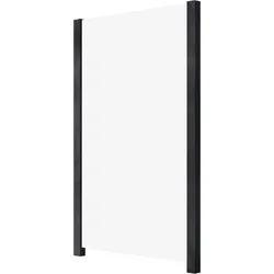 Zaun STAKET PRO, grau (anthrazit), Pfosten: 2 Stk., Aluminium, Glas, Zaunelemente, Glaszaun, Gesamtlänge: 1,217 m, 2 Pfosten