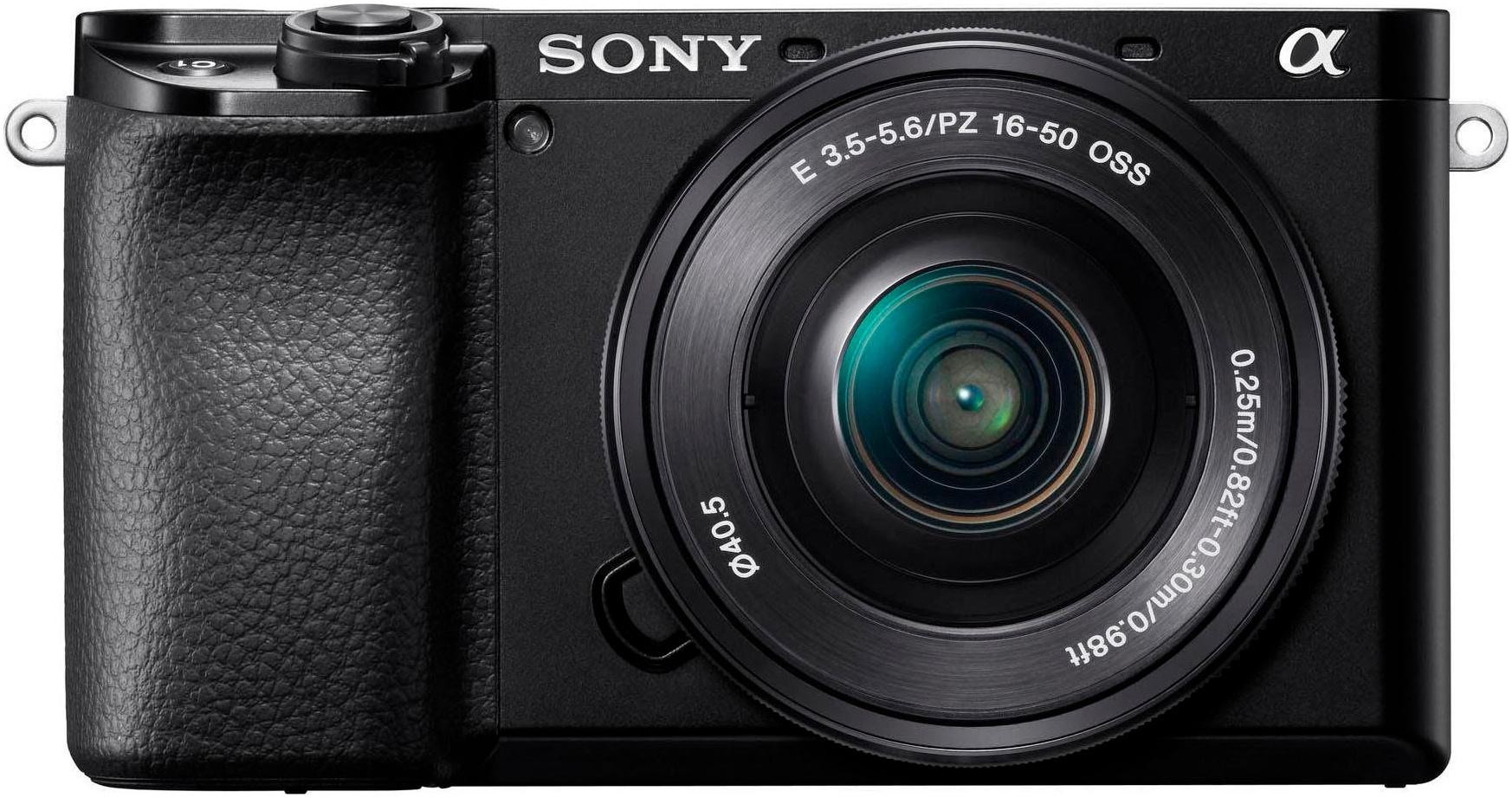 SONY Kompaktkamera “Alpha 6100 APS-C”, schwarz, B:12cm H:6,69cm T:5,94cm, Fotokameras