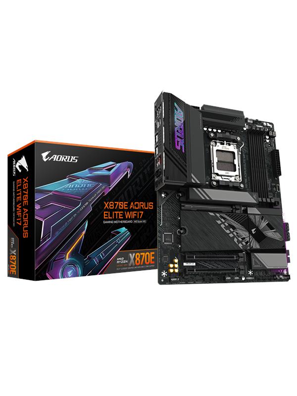 GIGABYTE X870E AORUS ELITE WIFI7 Mainboard - AMD X870E - AMD AM5 socket - DDR5 RAM - ATX