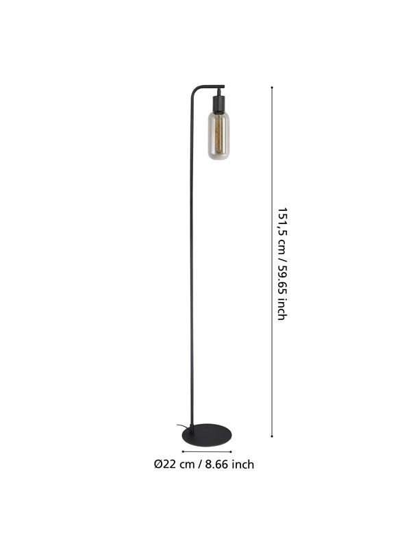 EGLO MAIONE floor lamp Black