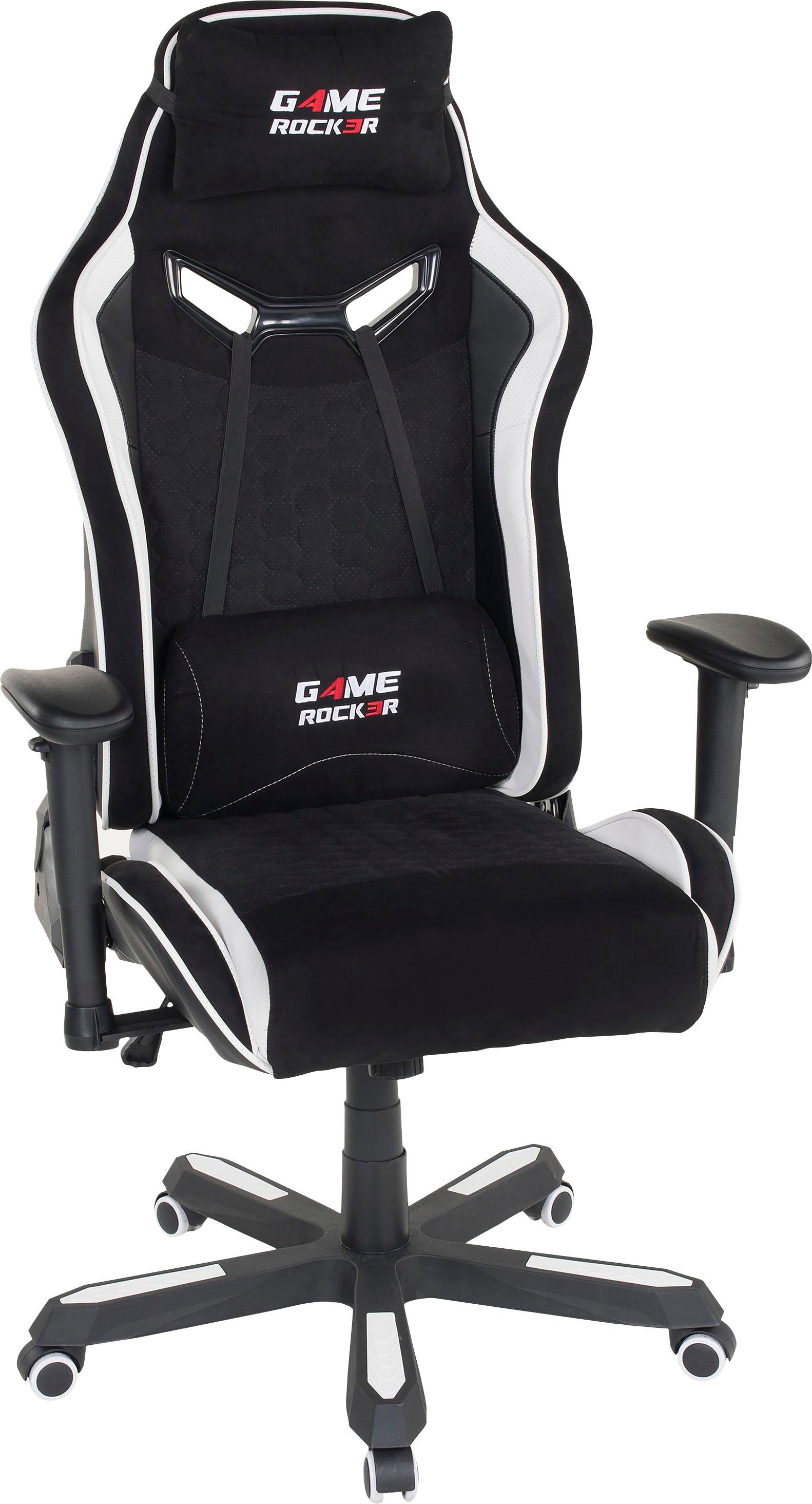 Gaming-Stuhl DUO COLLECTION “Game Rocker G-30 L”, schwarz (schwarz, weiß), B:72cm H:138cm T:72cm, Stühle, Gaming-Stuhl