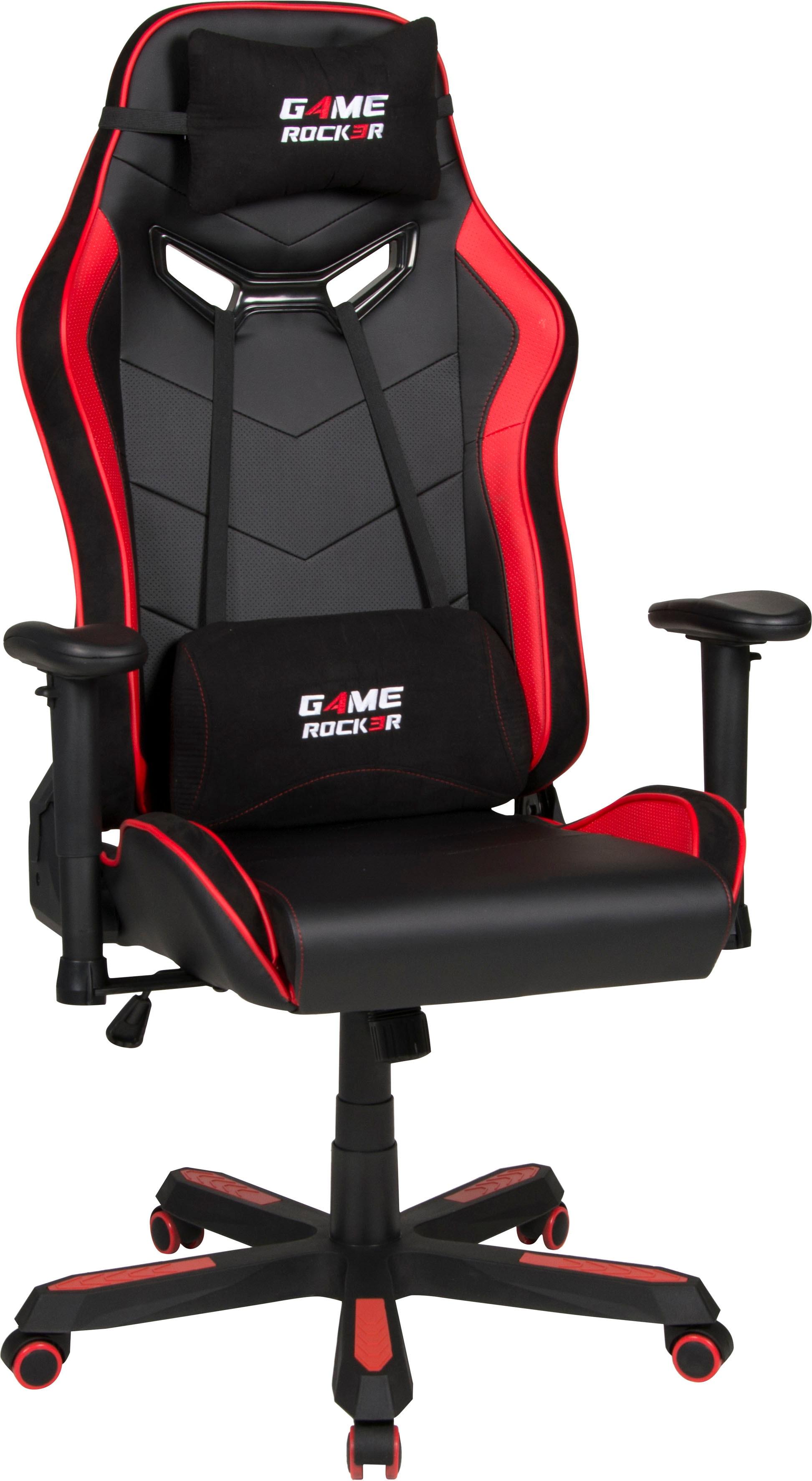 Gaming-Stuhl DUO COLLECTION “Game Rocker G-30 L”, schwarz (schwarz, rot, schwarz, rot, schwarz, rot), B:72cm H:138cm T:72cm, Stühle,
