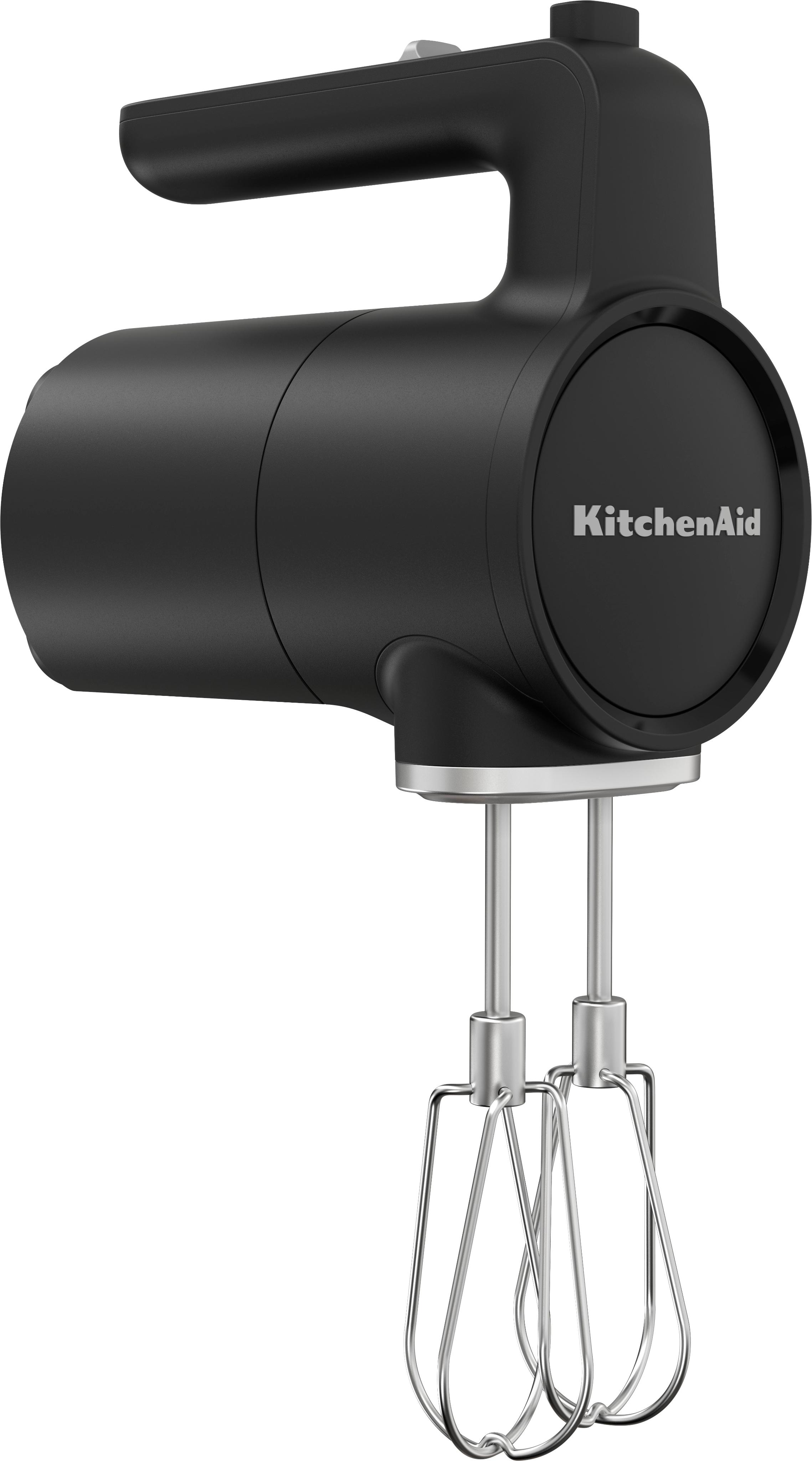 KITCHENAID Handmixer “5KHMR700BM”, schwarz (matt schwarz), B:9,5cm H:17,02cm T:30,45cm, Mixer