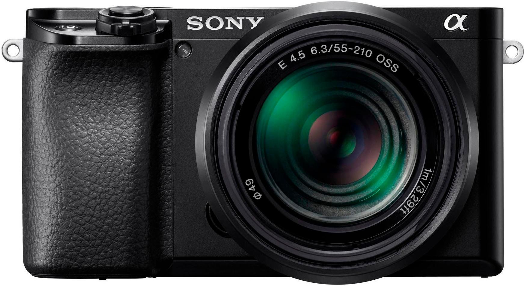 SONY Kompaktkamera “Alpha 6100 + 16-50mm Objektiv”, schwarz, B:12cm H:6,69cm T:5,94cm, Fotokameras