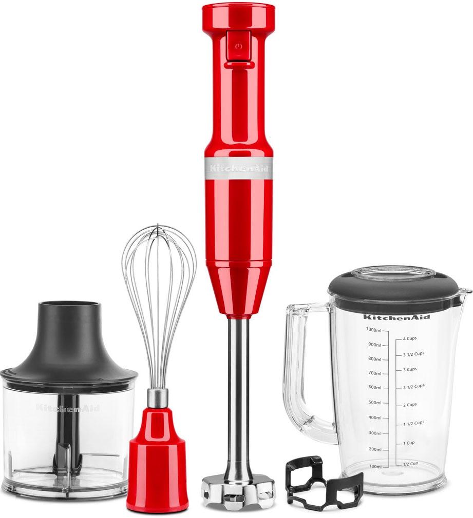 KITCHENAID Stabmixer “5KHBV83EER EMPIRE ROT”, rot (empire rot), B:9,05cm H:41,4cm T:6,35cm, Mixer
