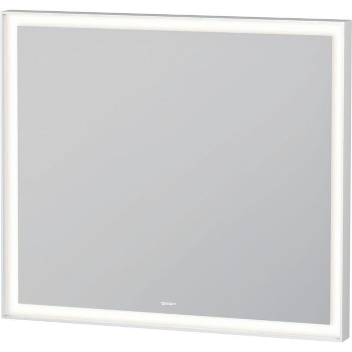 Duravit LED-Lichtspiegel LC7381018180100 80 x 70 x 6,7 cm, 24W, weiß matt, Sensorschalter, Dimmfunktion, wandhängend