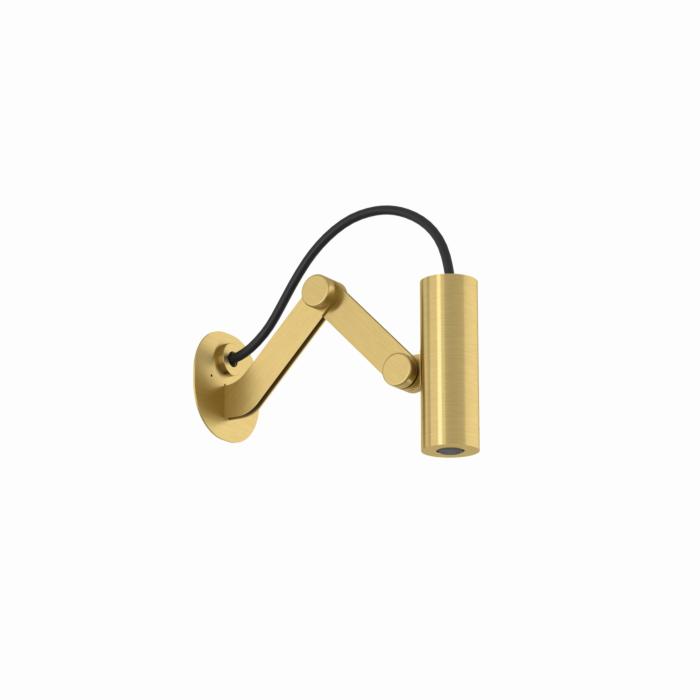 Kludi ASANA Tubeflex Mini-Kopfbrause 69210N0-00 Verstellbar Wandmontage Brushed Gold PVD