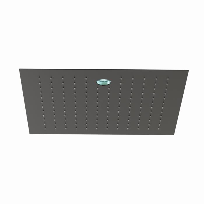 Kludi ASANA Kopfbrause 6943039-00 44 x 44 cm, SummerRain/Ambience Light mattschwarz
