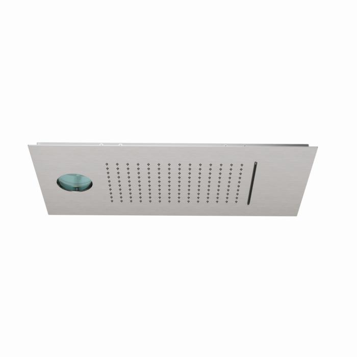 Kludi ASANA Kopfbrause 69460N5-00 60x30 cm, Waterfall SummerRain/AmbienceLight St. Brushed Nickel