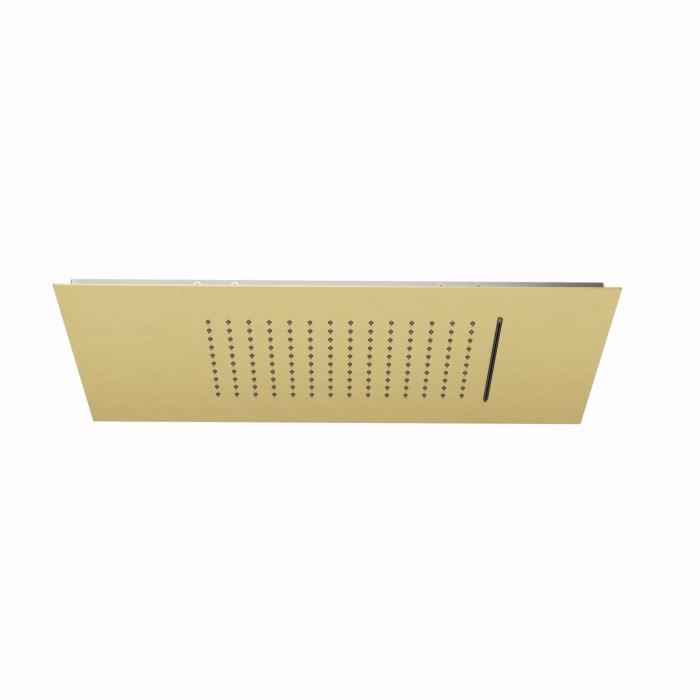 Kludi ASANA Kopfbrause 69450N0-00 600 x 300 mm Regen & Wasserfall Brushed Gold PVD