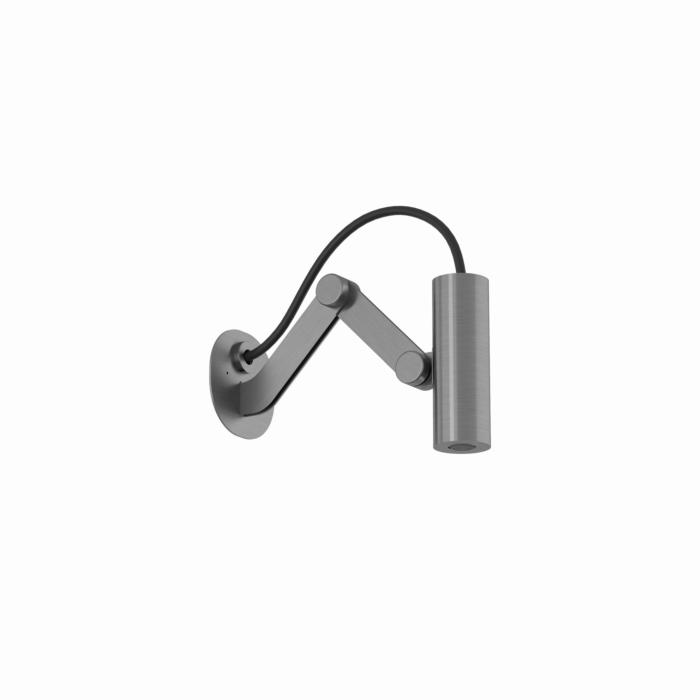 Kludi ASANA Tubeflex Mini-Kopfbrause 69210N2-00 Verstellbar Wandmontage Brushed Gunmetal PVD