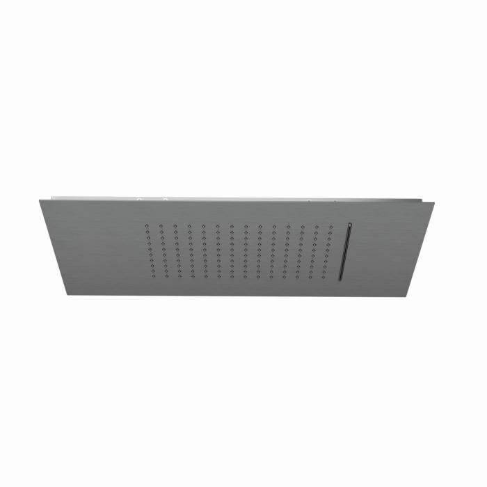 Kludi ASANA Kopfbrause 69450N2-00 600 x 300 mm Regen & Wasserfall Brushed Gunmetal PV