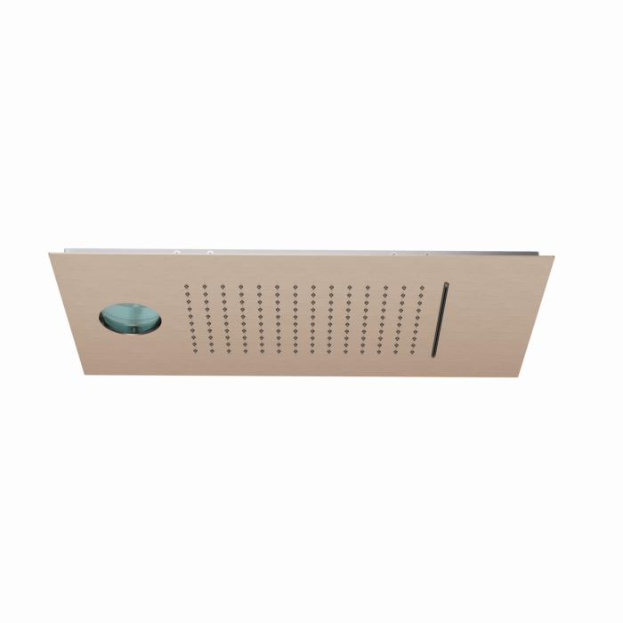 Kludi ASANA Kopfbrause 69460N1-00 60x30 cm, Waterfall SummerRain/AmbienceLight Brushed Bronze