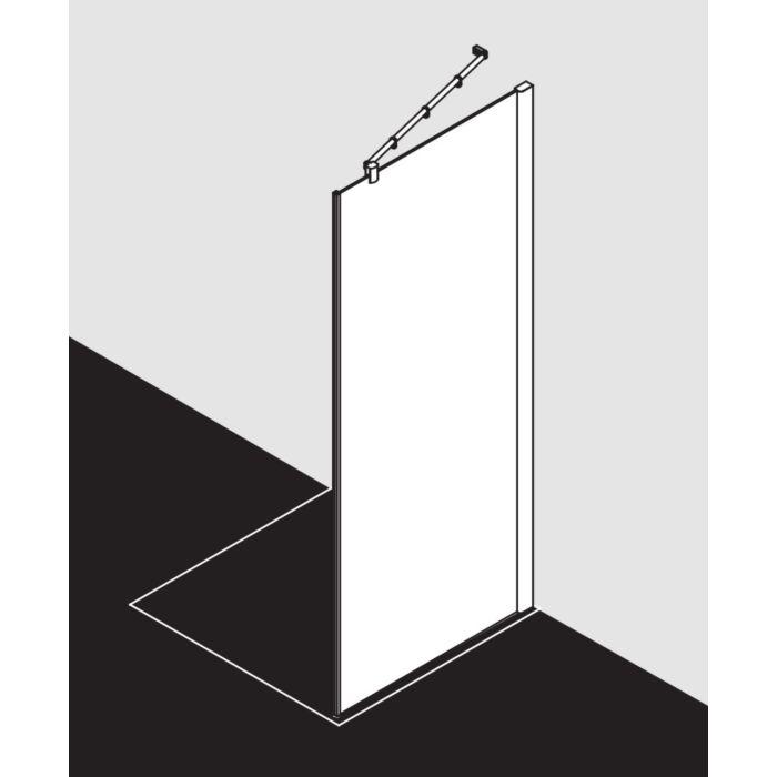 Kermi Pasa XP Seitenwand PXTWD103201PK 103x200cm, silber mattglanz, ESG klar Clean, auf Duschplatz