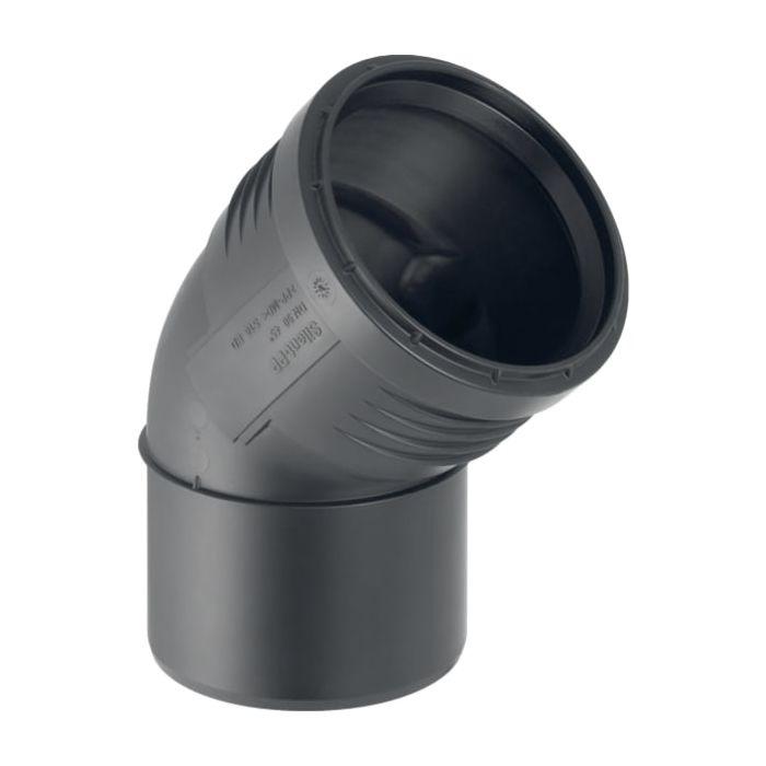 Geberit Silent PP Bogen 390622141 DN 125, 45°, schalloptimiert