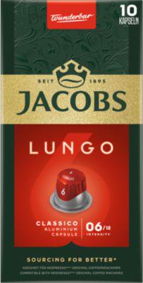 Jacobs Lungo 6 Classico Kaffeekapseln, Röstkaffee, 10 x 52 g, Nespresso®-kompatibel, UTZ-zertifiziert