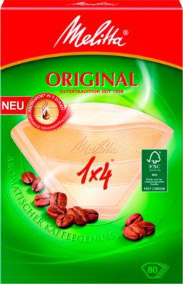 Kaffeefilter Melitta® Aromafilter 1 x 4, 80 Stück, braun