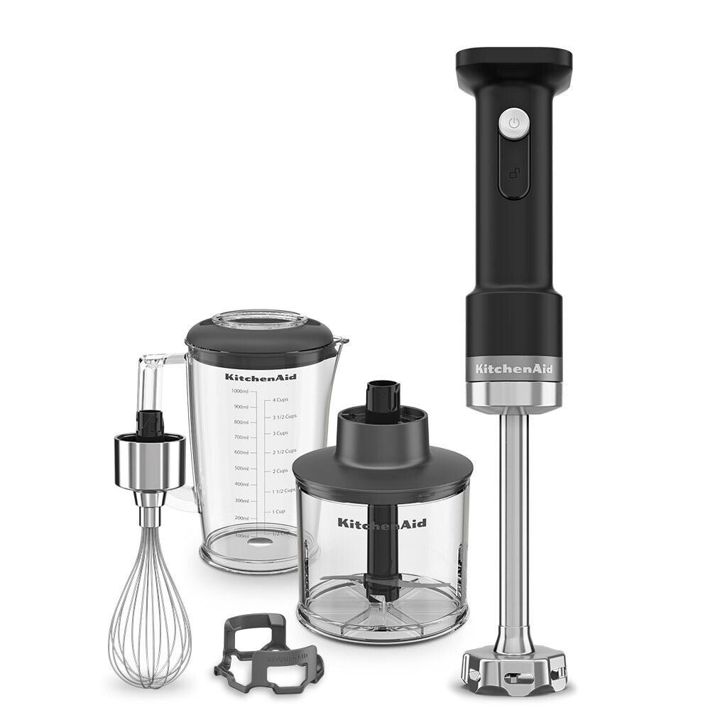KITCHENAID Stabmixer “5KHBRV05BM”, schwarz (matt schwarz), B:7cm H:41cm T:7,9cm, Mixer