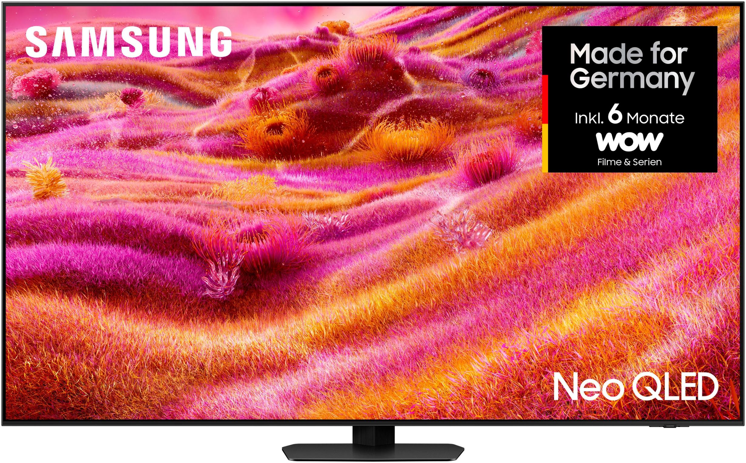 SAMSUNG QLED-Fernseher “GQ65QN90FAT QLED Mini LED-Fernseher”, Energieeffizienz: F (A-G), schwarz, 65, Fernseher, NQ HDR+, Glare Free,