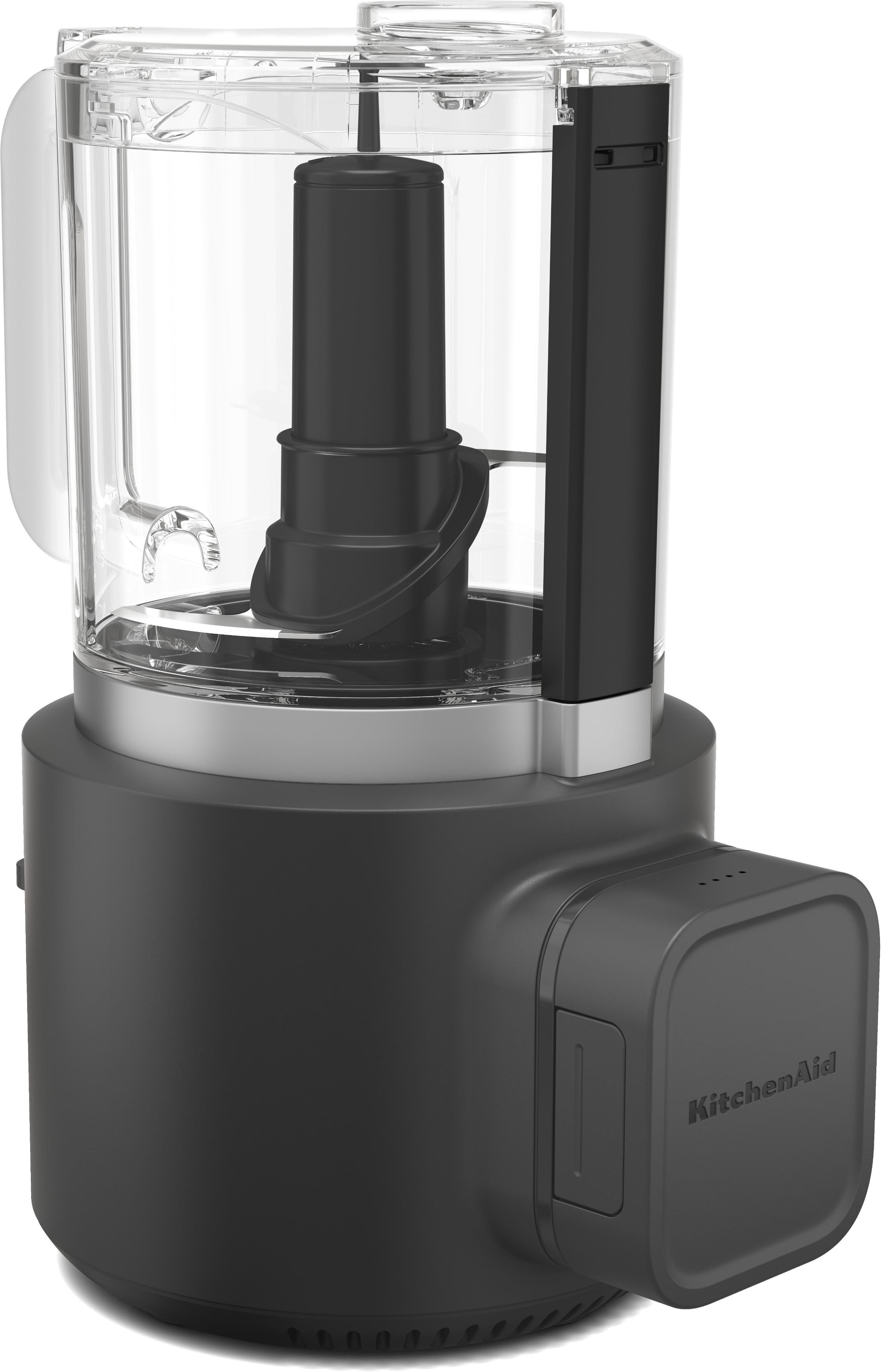 KITCHENAID Zerkleinerer “5KFCR531BM”, schwarz (matt schwarz), B:14,5cm H:26,55cm T:18,39cm, Zerkleinerer, mit Akku