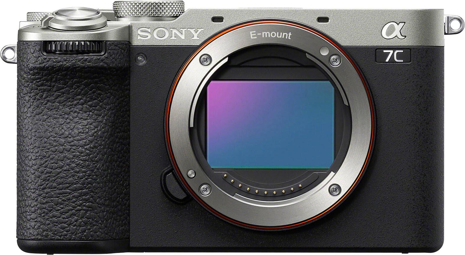 SONY Systemkamera “Alpha 7C II”, silber (silberfarben), B:12,4cm H:7,11cm T:6,34cm, Fotokameras
