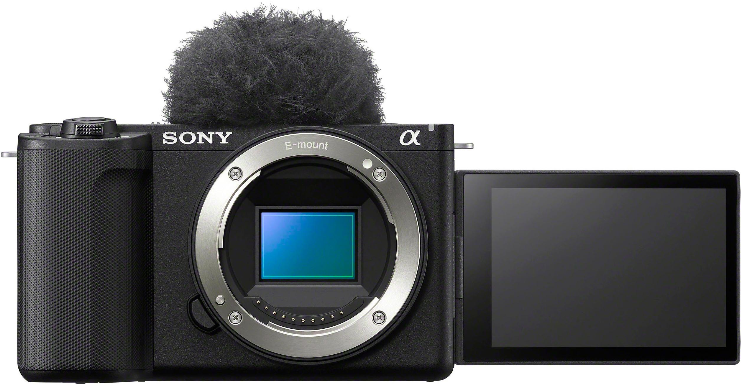 SONY Systemkamera-Body “Alpha ZV-E10 II”, schwarz, B:11,45cm H:6,75cm T:5,42cm, Fotokameras, Spiegellose APS-C-Videokamera, 4K60p Video,