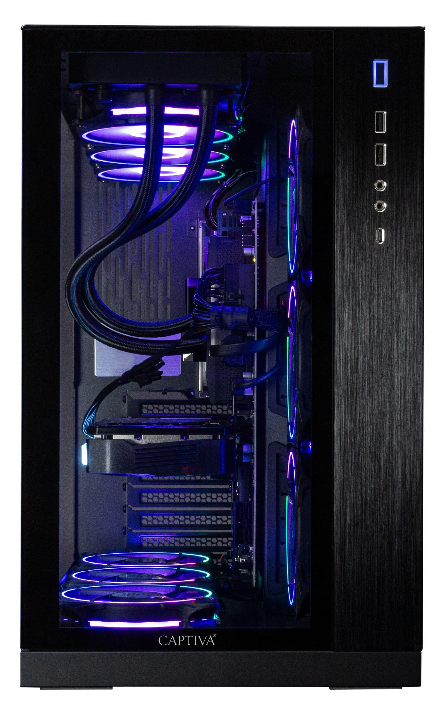 CAPTIVA Gaming-PC “Highend Gaming I88-977”, schwarz, ohne Betriebssystem, 64 GB RAM 4.000 GB SSD, Desktop-PCs