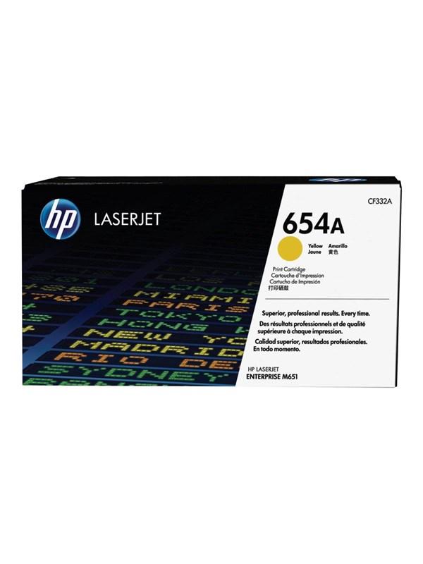 HP 654A / CF332A - Tonerpatrone Gelb