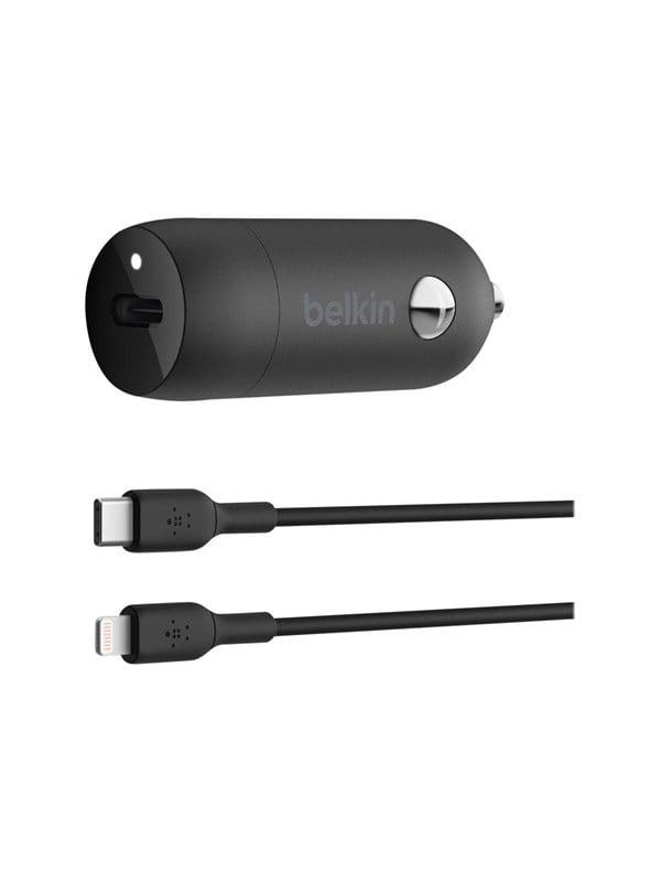 Belkin BoostCharge 30W USB-C Car Charger + USB-C to Lightning cable