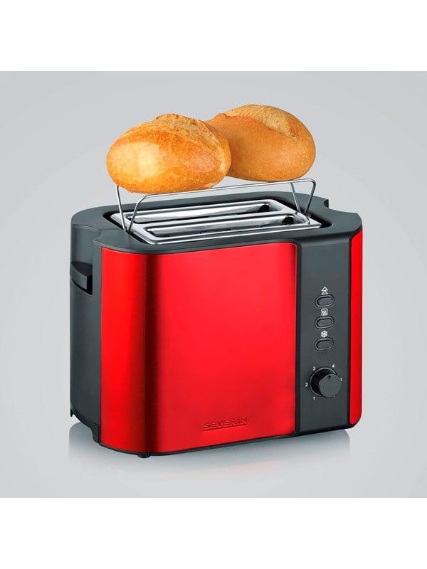 SEVERIN Toaster AT 2217 - red metallic/black