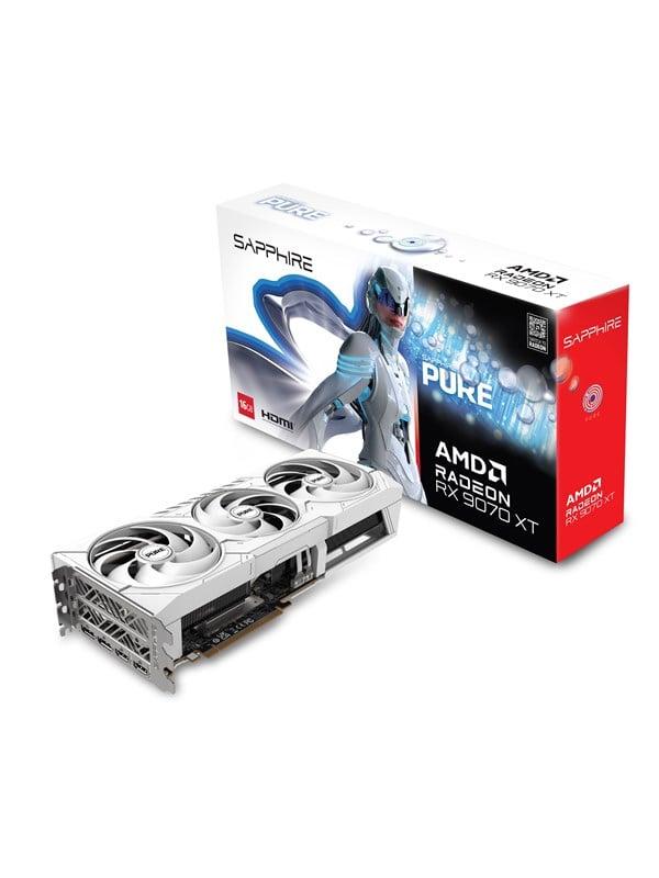Sapphire Radeon RX 9070 XT Pure OC - 16GB GDDR6 RAM - Grafikkarte