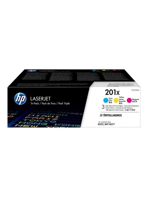 HP 201X / CF253XM 3-Pack High Capacity - Tonerpatrone Cyan