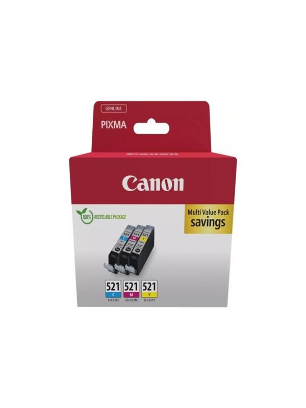 Canon CLI-521 / 2934B015 C/M/Y Multi Pac - Tintenpatrone Cyan