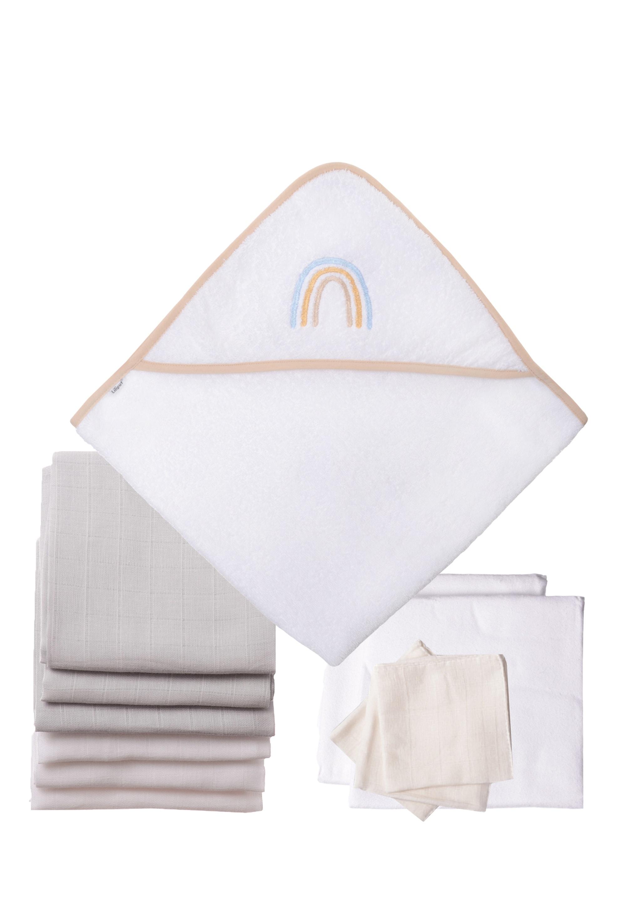 Erstausstattungspaket LILIPUT "Regenbogen", Mädchen, bunt (mehrfarbig), 100% Baumwolle, KOB Set-Artikel Erstausstattungspaket, 12-teilig mit
