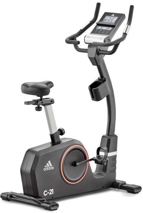 Ergometer ADIDAS PERFORMANCE "C-21BT", schwarz, HeimtrainerB:57cm H:147cm L:107cm, 150 kg max. Benutzergewicht, Fahrrad, 24 Widerstandsstufen, B:57cm