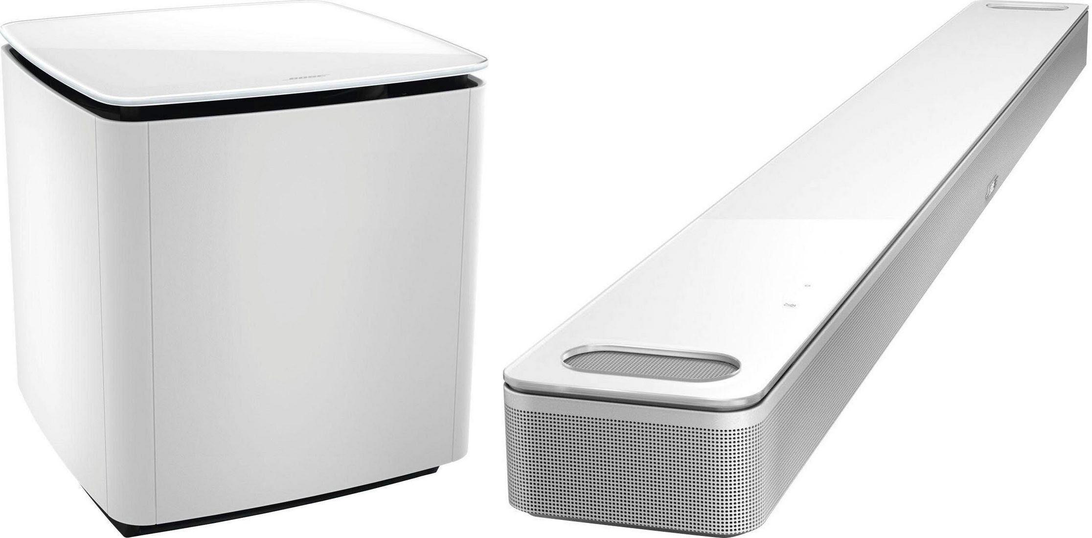 BOSE 5.1 Soundsystem “Smart Ultra Soundbar + Bass Module 700”, weiß, B:104,5cm H:5,82cm T:10,7cm, Lautsprecher, Topseller