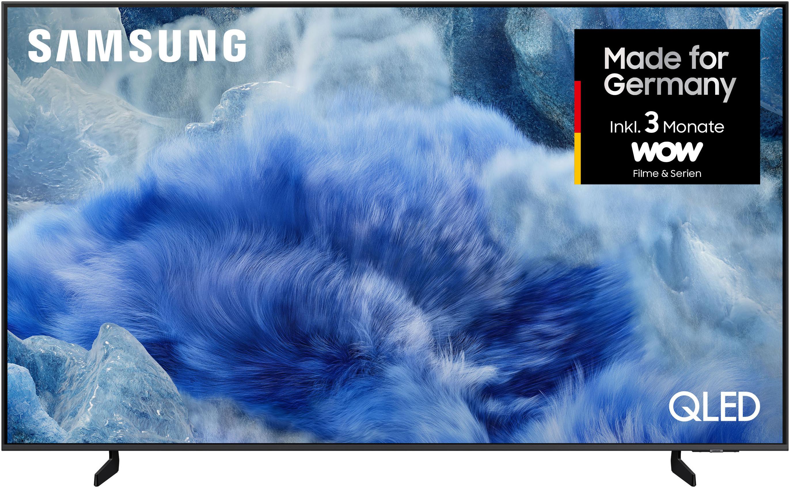 SAMSUNG QLED-Fernseher “GQ65Q8FAAU QLED-Fernseher”, Energieeffizienz: E (A-G), schwarz, 65 ″, Fernseher, Quantum HDR+, Knox Security, Art