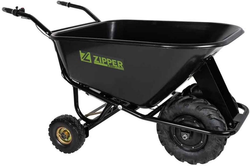 Motorschubkarre ZIPPER “elektrische Schubkarre”, grün, B:89cm H:90cm L:135cm, Motorschubkarren, Ideal für den Transport von Schüttgütern