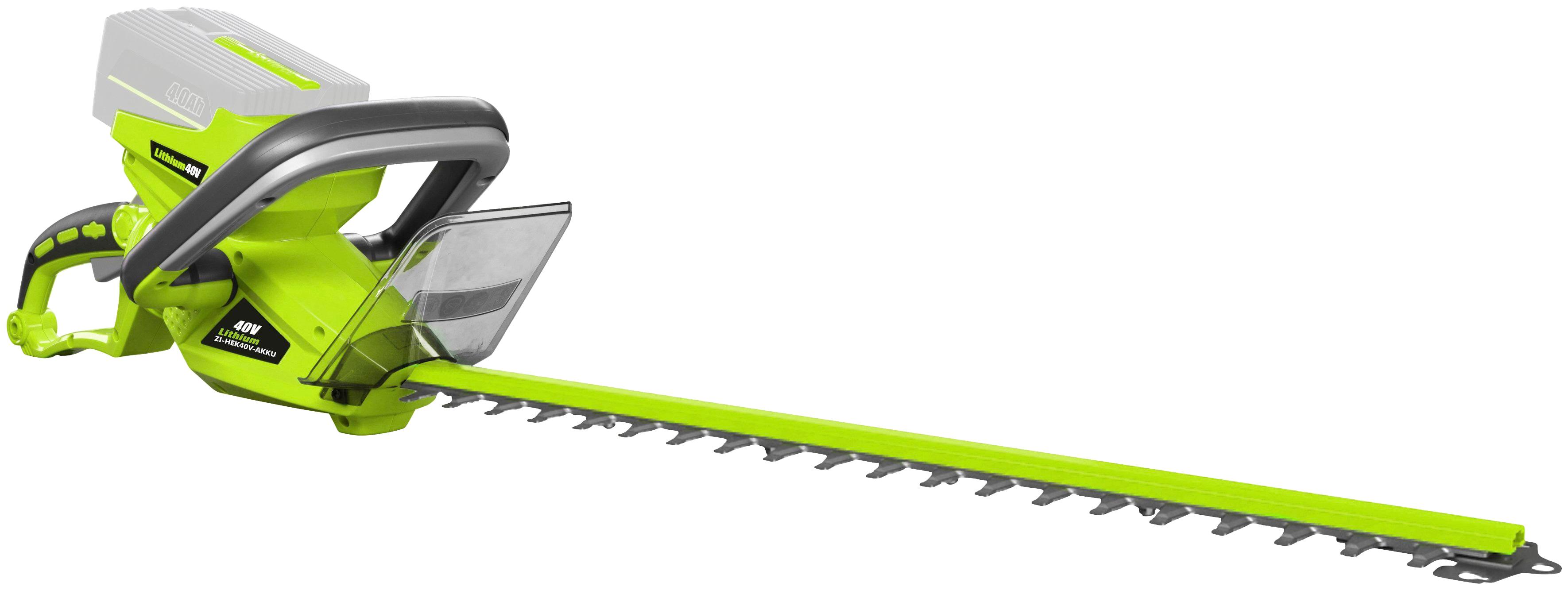Akku-Heckenschere ZIPPER “ZI-HEK40V-AKKU”, grün, Gartenscheren-Maschinen, 56 cm Schnittlänge, ohne Akku und Ladegerät