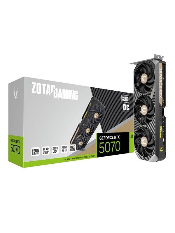 ZOTAC GeForce RTX 5070 Solid OC - 12GB GDDR7 RAM - Grafikkarte
