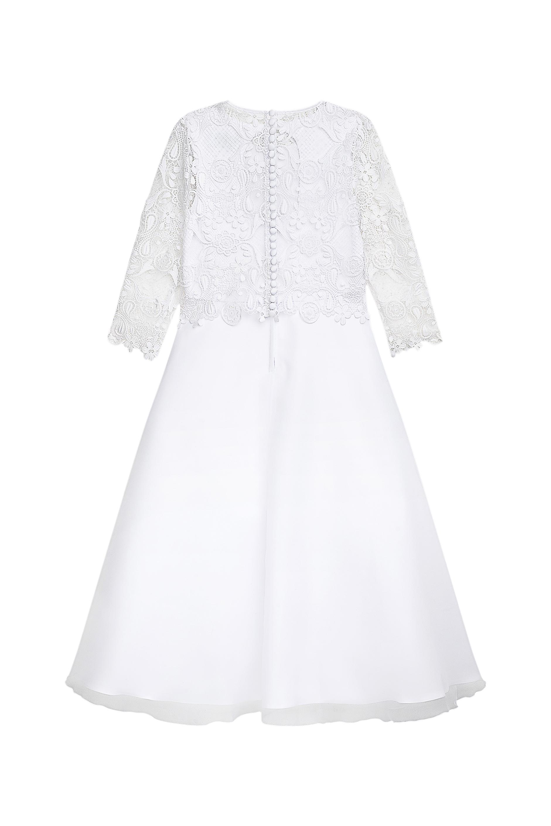 Partykleid DANAMADE "DANAMADE Dress Kommunionkleid", Mädchen, Gr. 152, EURO, weiß, Obermaterial: 100% Polyester. Futter: 100% Polyester, Kleider
