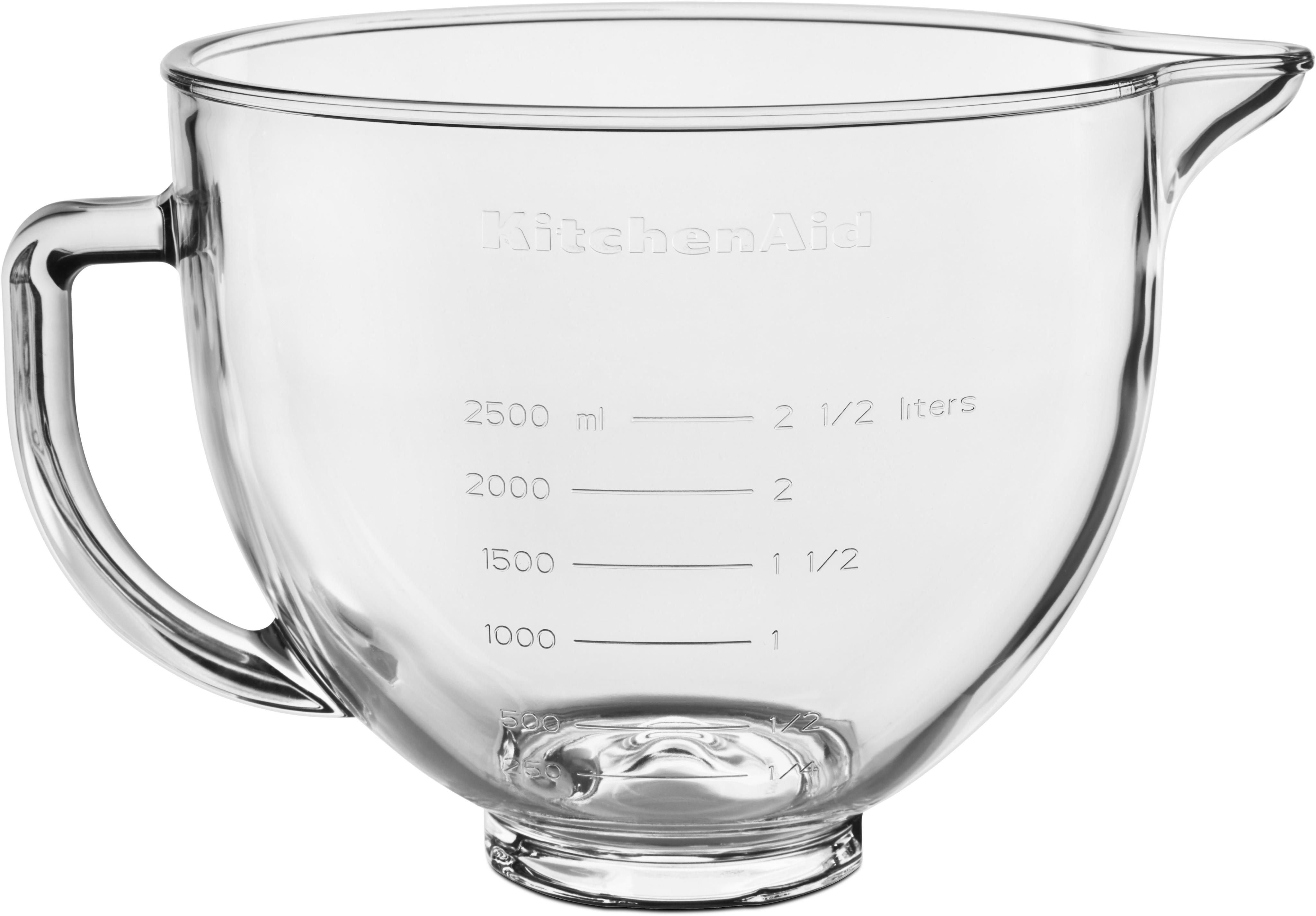 KITCHENAID Küchenmaschinenschüssel “5KSM5GB für Küchenmaschine 4.3L & 4.8L”, transparent, B/H/L: 24,5cm x 24,5cm, Schüsseln