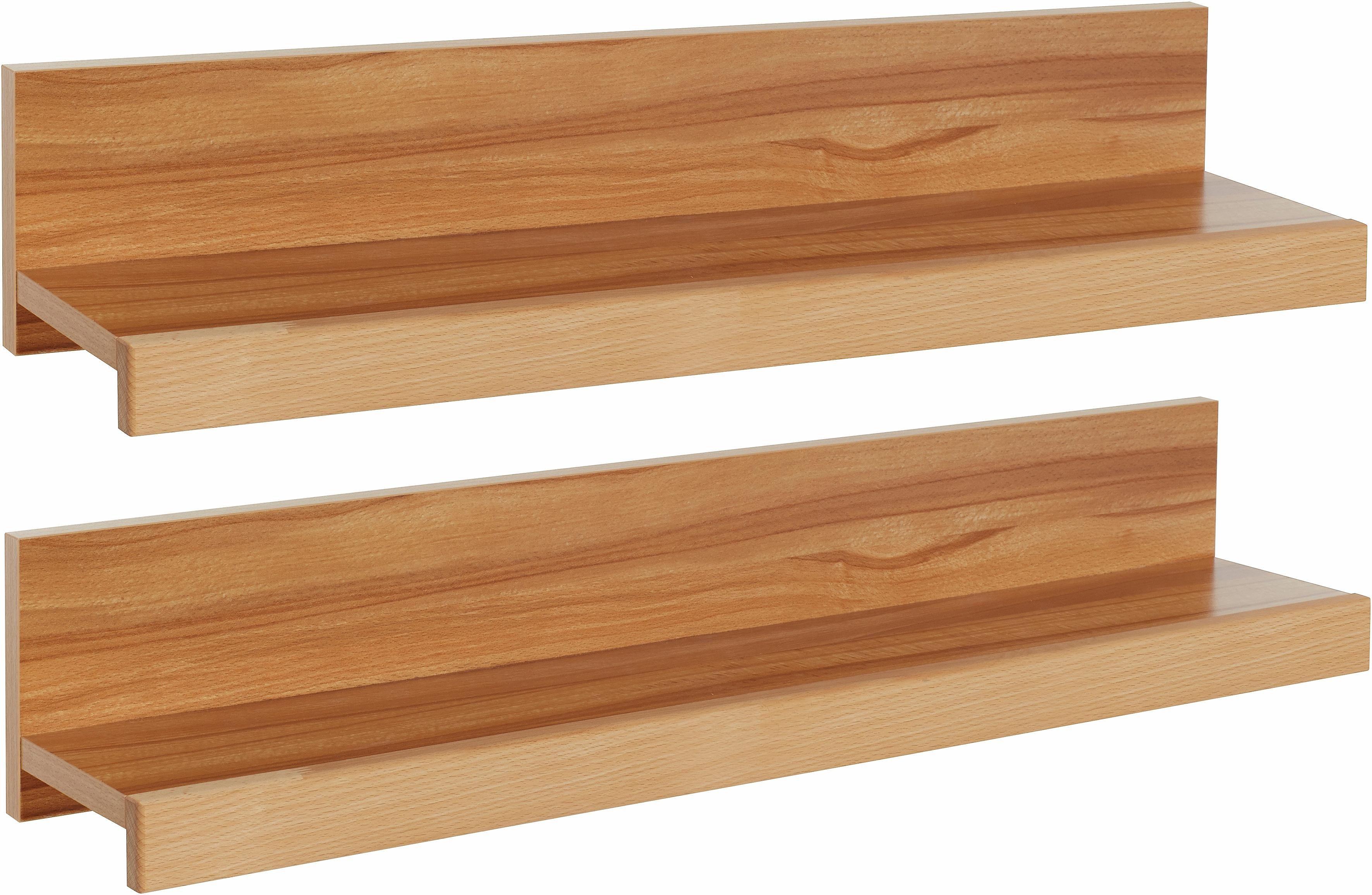 Wandregal OTTO HOME "Logo,teilmassiv, Breite: je 90 cm", beige (kernbuche teilmassiv), B:90cm H:16cm T:17cm, Holz teilmassiv, Regale, Wandregal,