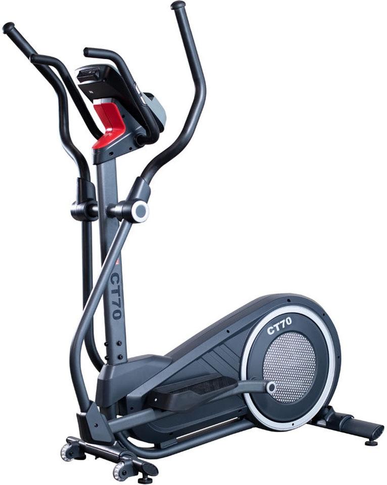 Crosstrainer-Ergometer U.N.O. FITNESS "CT 70", schwarz (schwarz, grau), CrosstrainerB:62cm H:165cm L:122cm, Crosstrainer-Ergometer, 150 kg max. Benutz